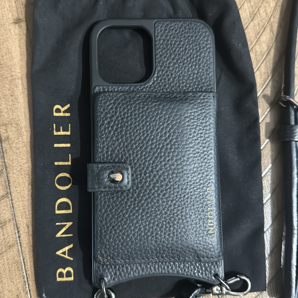 Bandolier- iPhone 12  Pro Max Crossbody Phone Case in Black - Picture 4 of 6